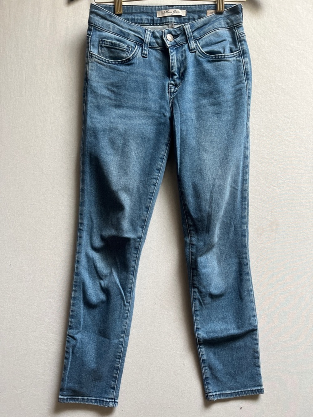 Mavi Ada Boyfriend Mid-Rise Slim Straight Jeans Size 27 Medium Wash